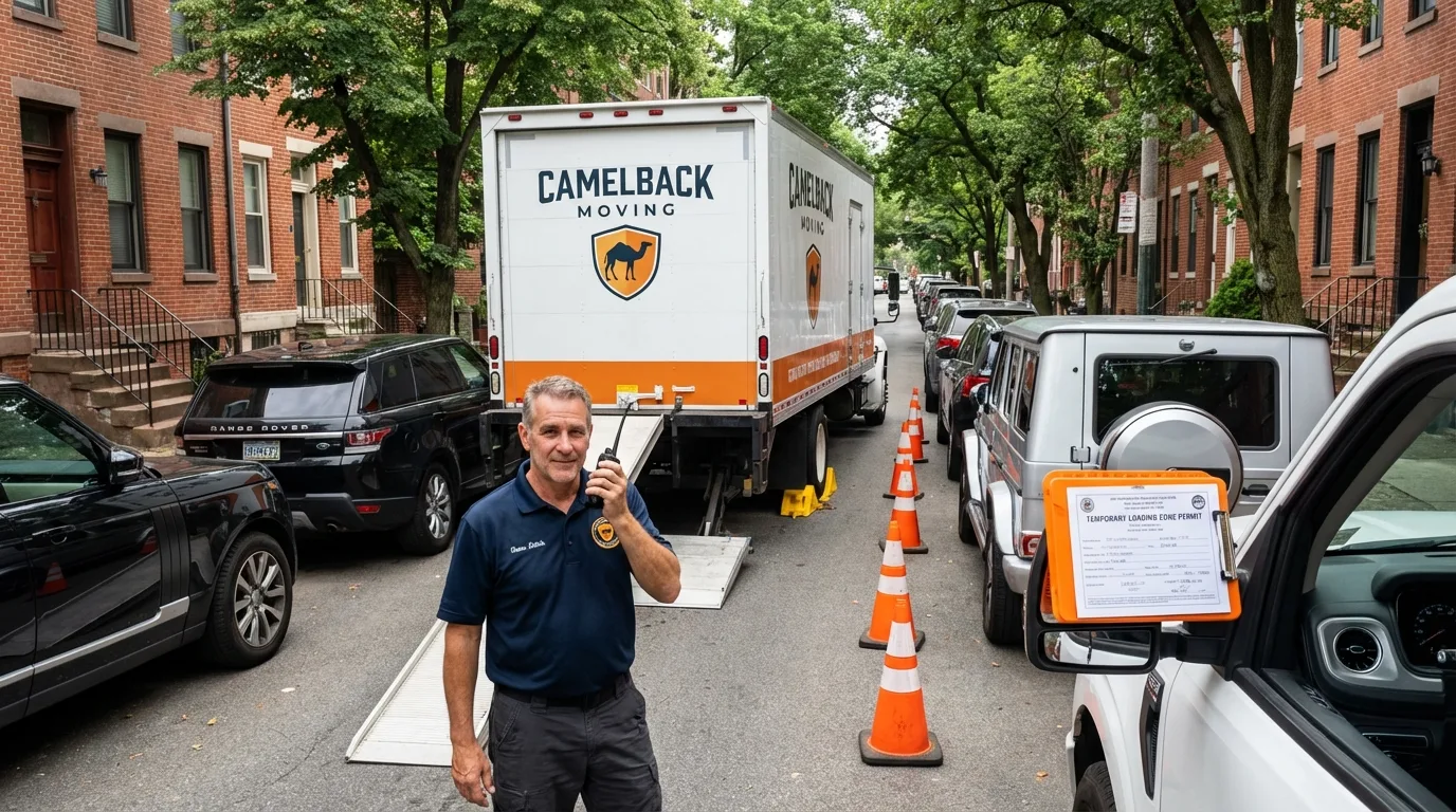 City street loading permit setup in North Falmouth, MA
